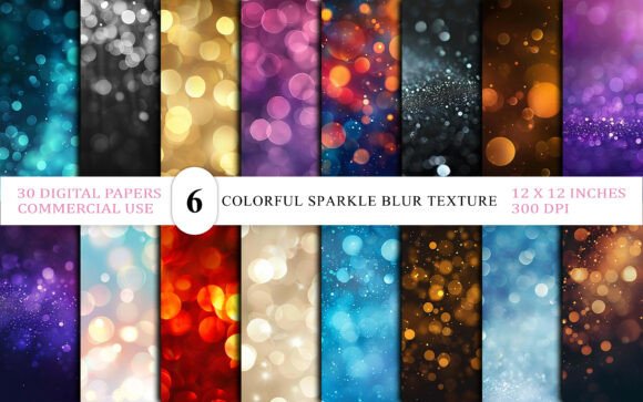 Download Colorful Dream Glow Bokeh Texture Bundle - Premium Bundle