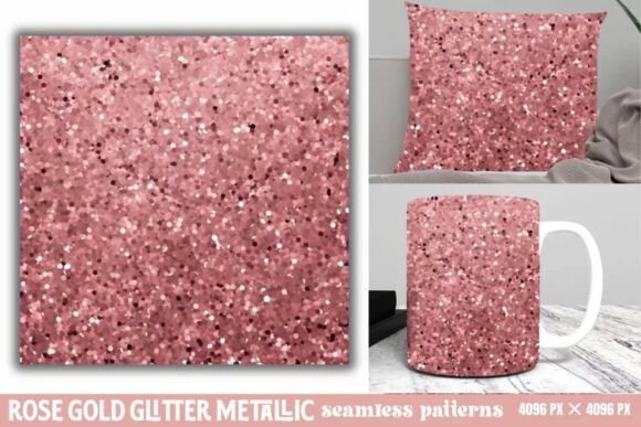 Download Rose Gold Glitter Metallic Pattern - Premium Resources