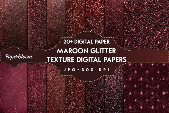 Download Maroon Glitter Texture Digital Papers - Premium Resources