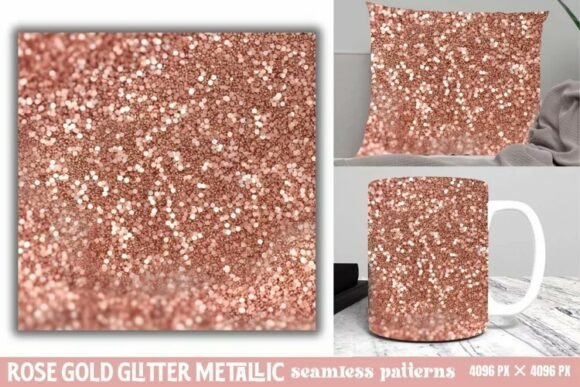 Download Rose Gold Glitter Metallic Pattern - Premium Resources
