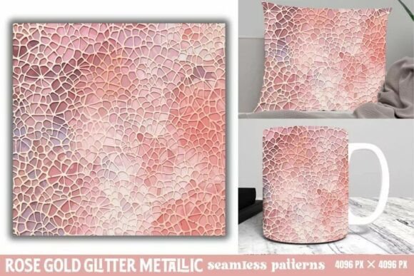 Download Rose Gold Glitter Metallic Pattern - Premium Resources
